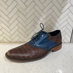 Cole Haan Colton Saddle Oxfords in Chestnut and Navy Men’s Size 13